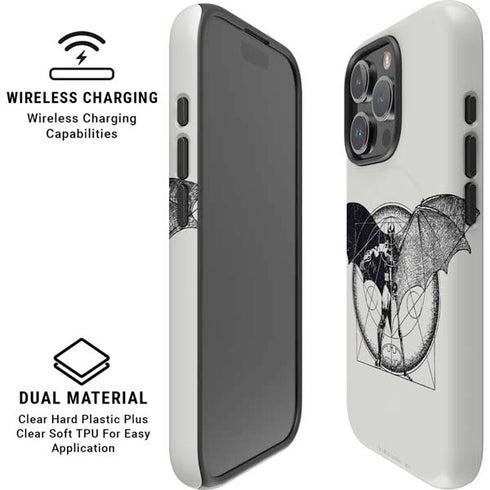 DC Comics Batman Skeleton diagram Art iPhone 16 Pro Magsafe Impact Case